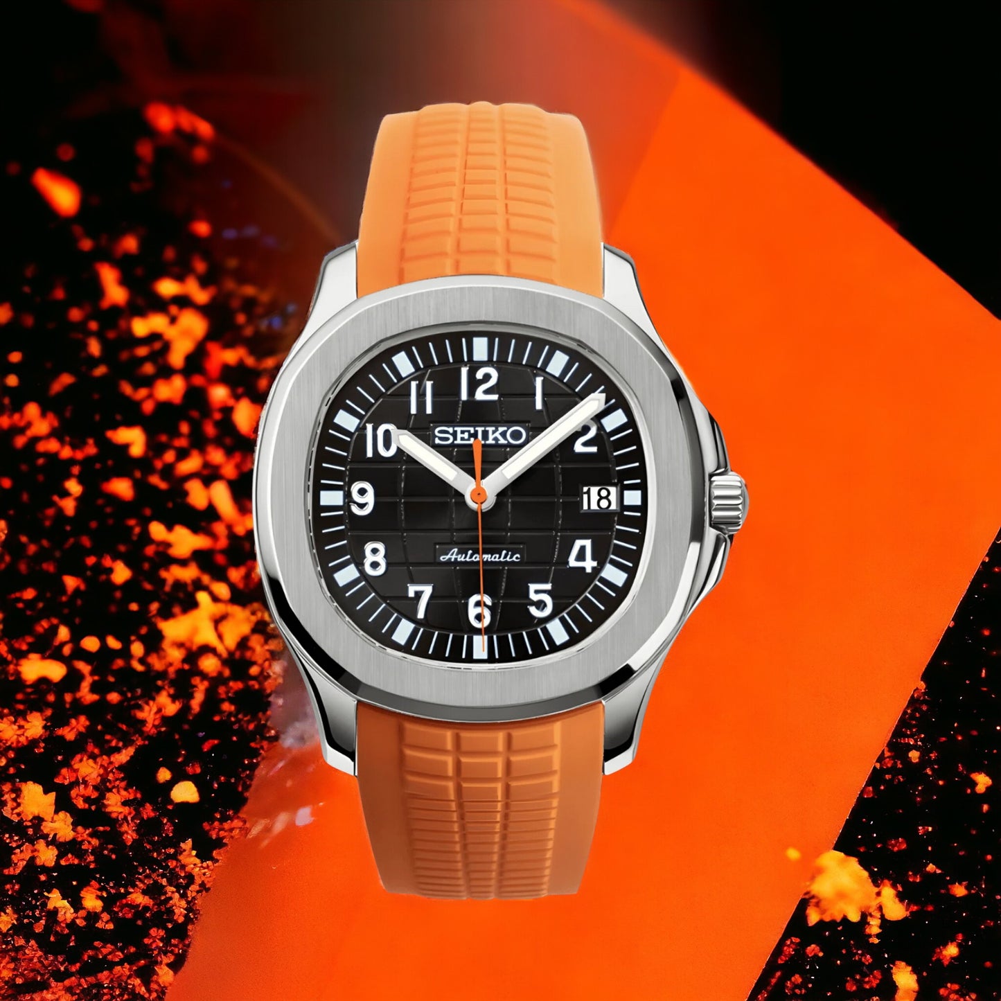 Seikonaut (Black Dial) Orange