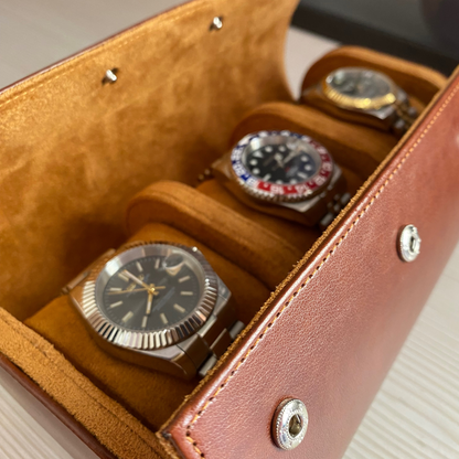 3 PIECE WATCH TRAVEL CASE SET