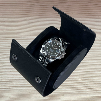 1 PIECE WATCH TRAVEL CASE (BLACK)